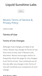Mobile Screenshot of liquidsunshinelabs.com