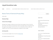 Tablet Screenshot of liquidsunshinelabs.com